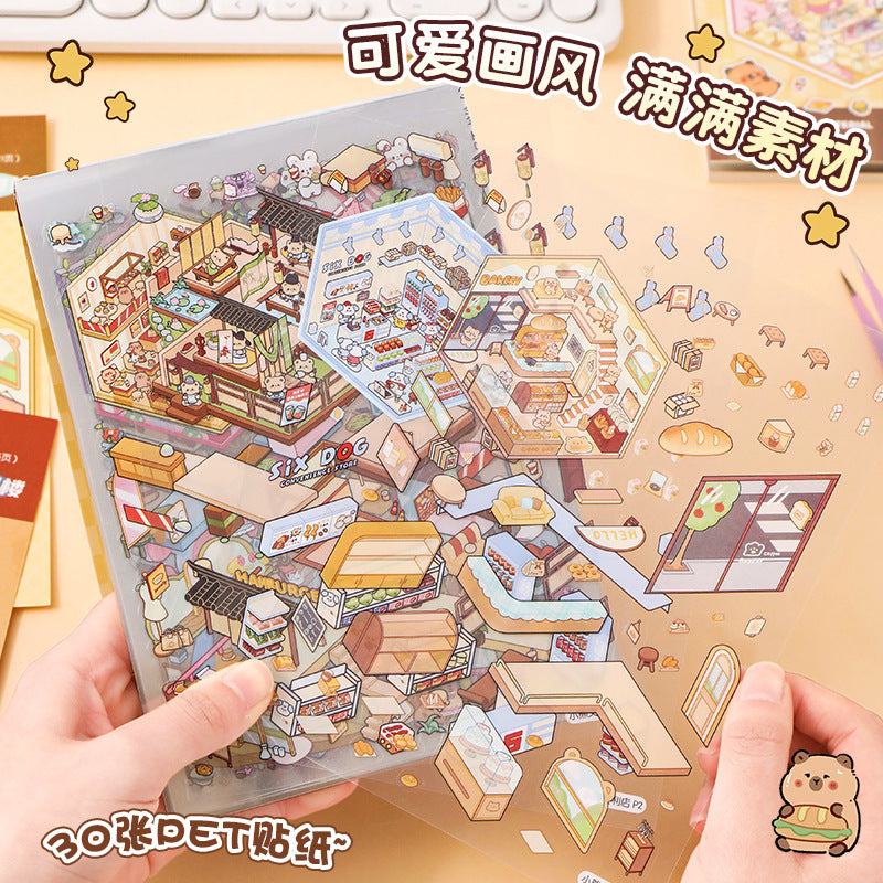 3D Miniature FUN DIY Stickers