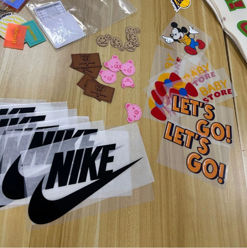 ტექსტილის (ტანსაცმლის) სტიკერები შენი დიზაინით/ Textile Stickers