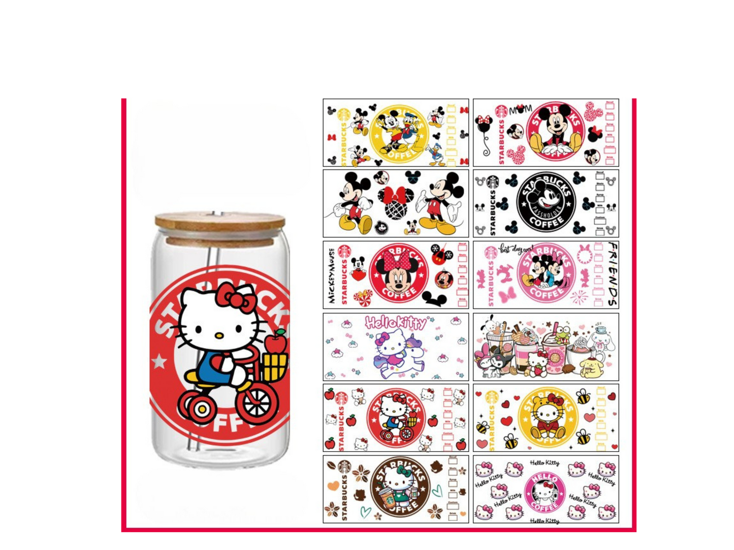 მყარ მასალაზე გადასატანი სტიკერები/ UV Stickers