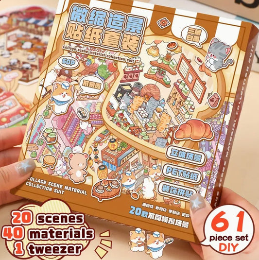 3D Miniature FUN DIY Stickers